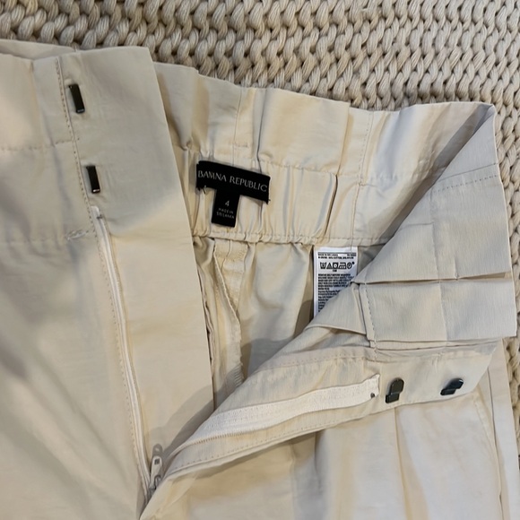 Banana Republic high waist trench pants, Crème - Picture 3 of 10